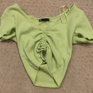 ZARA Ribbed Crop Top